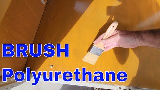 Brush Polyurethane or varnish to a smooth finish also spray information OIL BASED!!!! by mikethepainter 600 views 1 year ago 7 minutes, 27 seconds