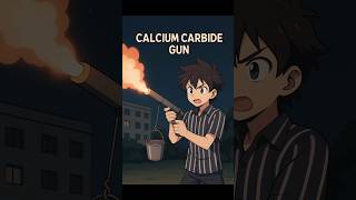 Dangerous 💀 Calcium Carbide gun 🤯 Science Behind it ⁉️ #sciencefacts #calciumcarbide #shorts