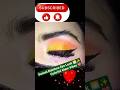 Sunset Rainbow Eye Makeup 🌈🔥 | Baby Pink Highlight + Golden Glow ✨ #Shorts#viralmakeup