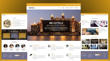 Hotel Website using HTML CSS and JavaScript-With free source Code #freesourcecode#youtube#viralvideo