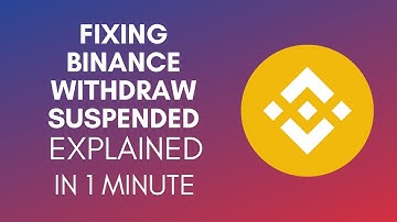 How To Fix Binance Withdraw Suspended (2025)