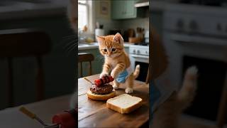 Tiny Kitten Bakes Atomic Burger, Uncovers Moms Secret Affair