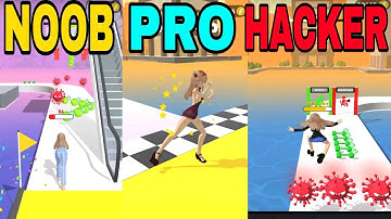 NOOB vs PRO vs HACKER ||RUN HEALTHY|| (FORT)All Levels Gameplay Android,ios (Level 7 - 9)