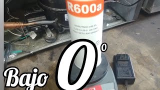 Carga de Gas R600a en gramos