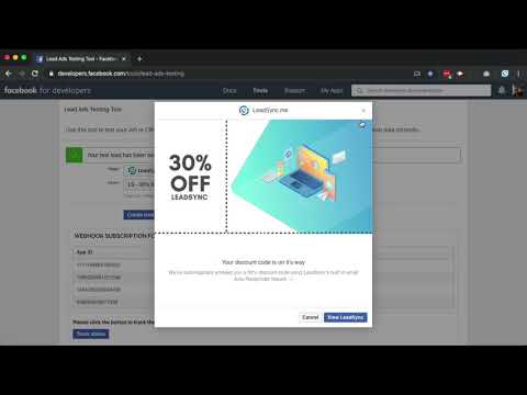 How to test your Facebook Lead Ad Connections