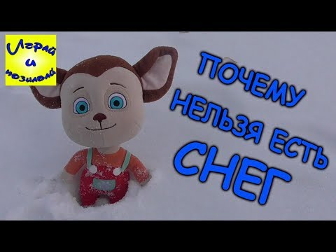 Почему нельзя есть снег. Видео для детей.