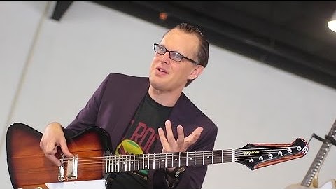 De Epiphone Joe Bonamassa Firebird-1 in Tobacco Sunburst & hoe volumepotten te gebruiken