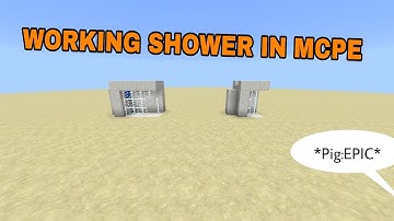 Working Shower in MCPE!! Command Block Tutorial!