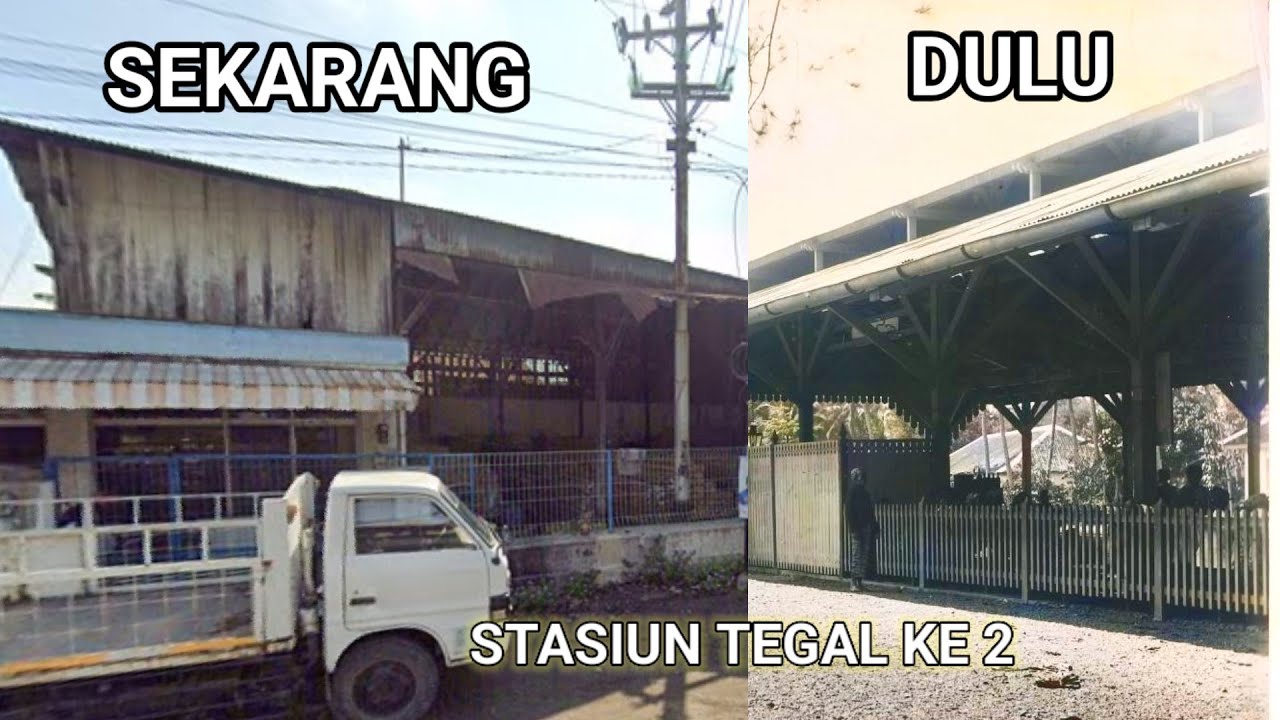 INI BANGUNAN STASIUN TEGAL GENERASI KE 2 KAH❓ Rumitnya jalur rel kereta di pelabuhan Tegal
