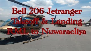Bell 206 Jet ranger Takeoff & Landing