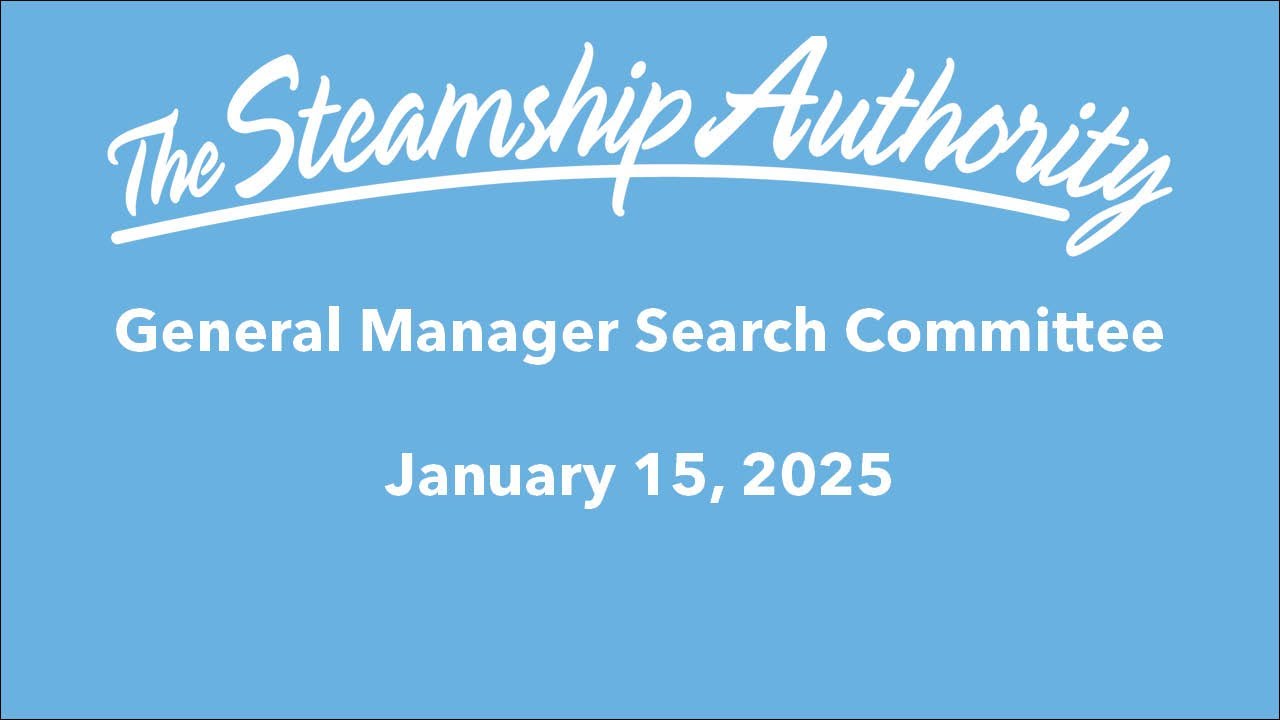 January 15, 2025, GM Search Committee meeting