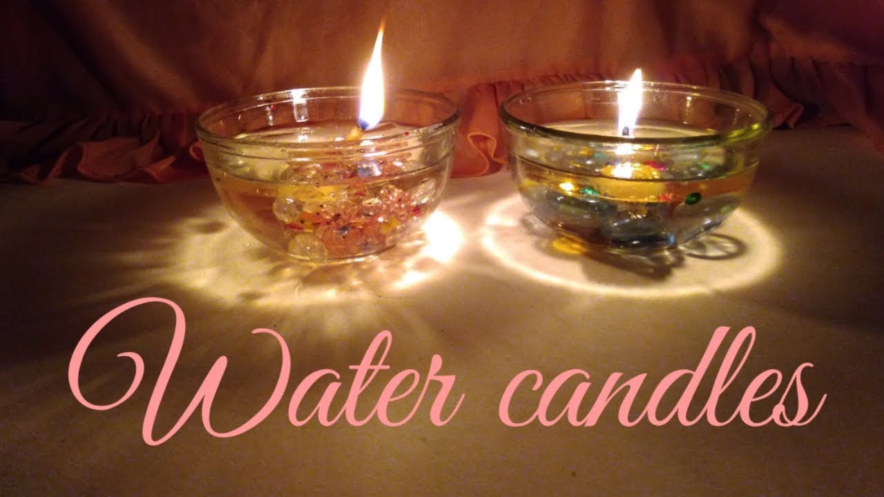 Home made water candles//water candle making YouTube