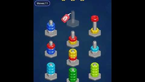 Nut Sort Puzzle Level 11 - 20 Walkthrough