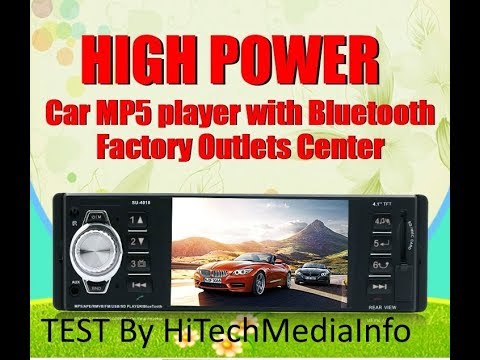 SU - 4018 Autoradio écran 4.1 Bluetooth, MP3 / MP4 / MP5 Player - YouTube