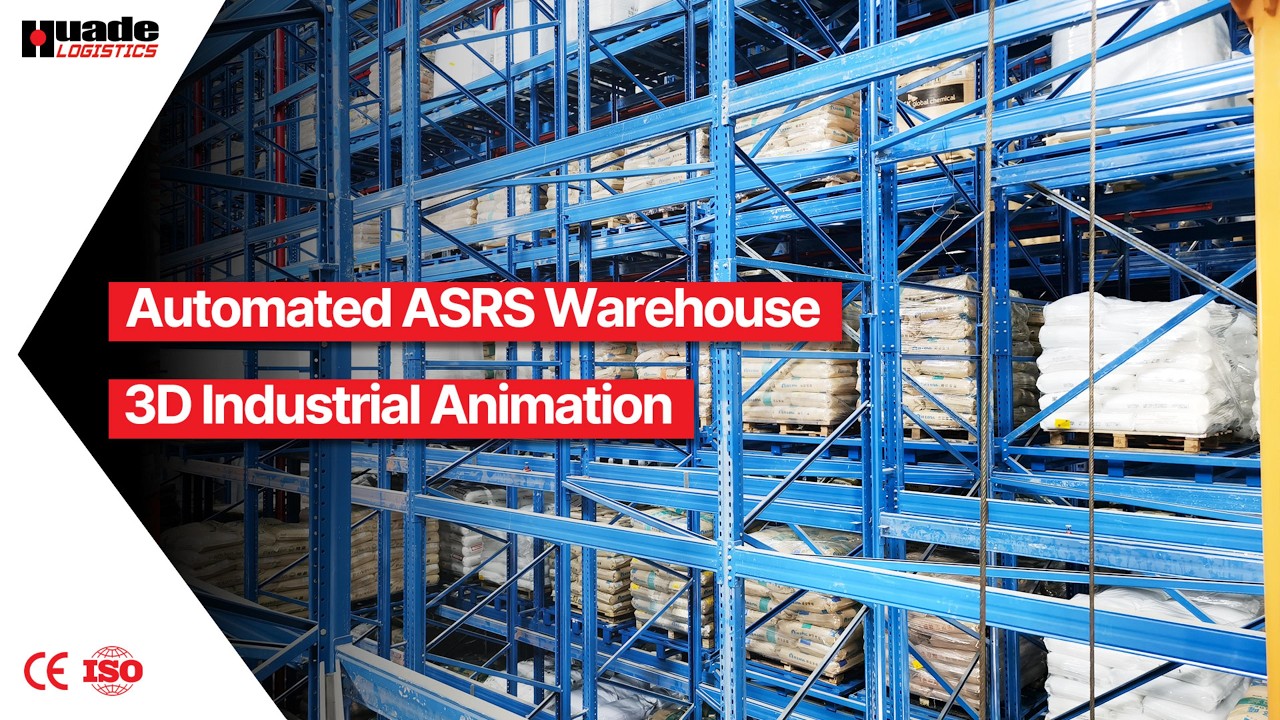 How An Automated ASRS Warehouse Actually Works 3D Simulation - YouTube