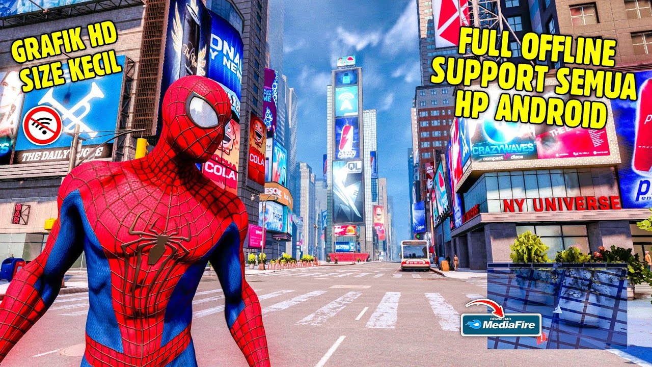 KEREN BANGET!! Game The Amazing Spiderman Android Offline Grafik HD Terbaru 2026 - Full MOD GRAFIK  