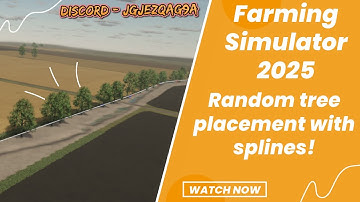 FS25 - Giants Editor 10 - Random tree placement with splines!