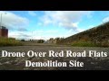 Drone over Red Road Flats Failed Demolition