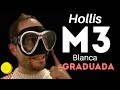 Máscara Hollis M3 blanca graduada  ⭐Hipermetropía y astigmatismo ⭐ centro óptico LAS ARTES