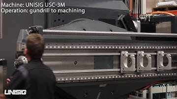 UNISIG USC-3M Mold Making Machine Gundrilling and Changeover Operation