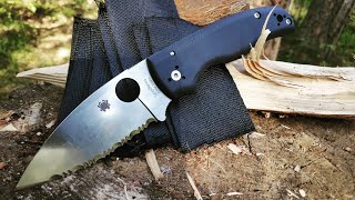 Нож SHAMAN Spyderco. Уличный тест