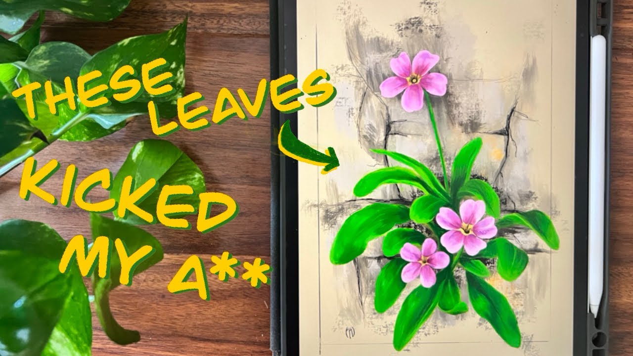 Paint a Primrose With Me! | My Whole Process in 15 Minutes