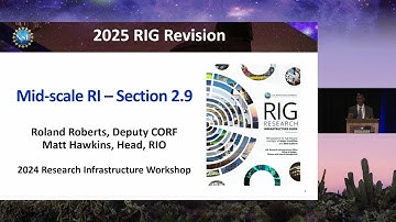 Discussion on New RIG Section 2.9 on Mid-scale Research Infrastructure