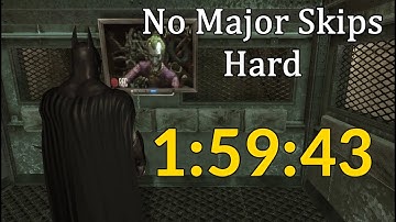 Batman: Arkham Asylum Speedrun (No Major Skips, Hard) in 1:59:43 [obsolete]