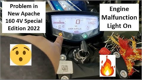 How to Solve Problem of Engine Malfunction Light ?..[Apache 160 4V Special Edition2022]