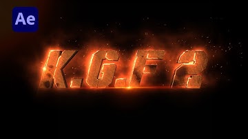 After Effects Tutorial:  KGF 2 Cinematic Title Animation in (simple way!)