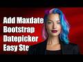 How to add maxdate in bootstrap datepicker