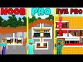 Minecraft Battle: NOOB vs PRO vs EVIL PRO: SECRET BUNKER BUILD CHALLENGE / Animation