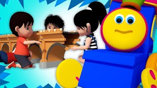 london bridge is falling down english nursery rhymes songs for kids by bob the train
