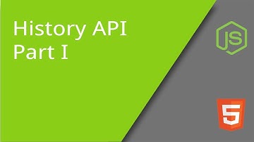 History API - Part 1