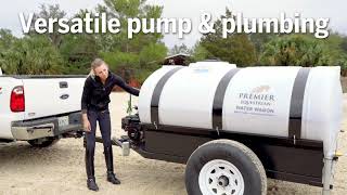 Premier Equestrian 550 Gallon Water Wagon for Horse Arenas