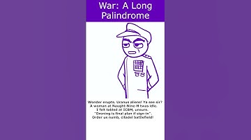 A Long Palindrome (Spelled the same backwards and forwards)
