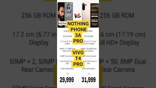 VIVO T4 PRO VS NOTHING PHONE 3A pro !! #shorts #shortvideo #short #shortsfeed #youtubeshorts  #yt