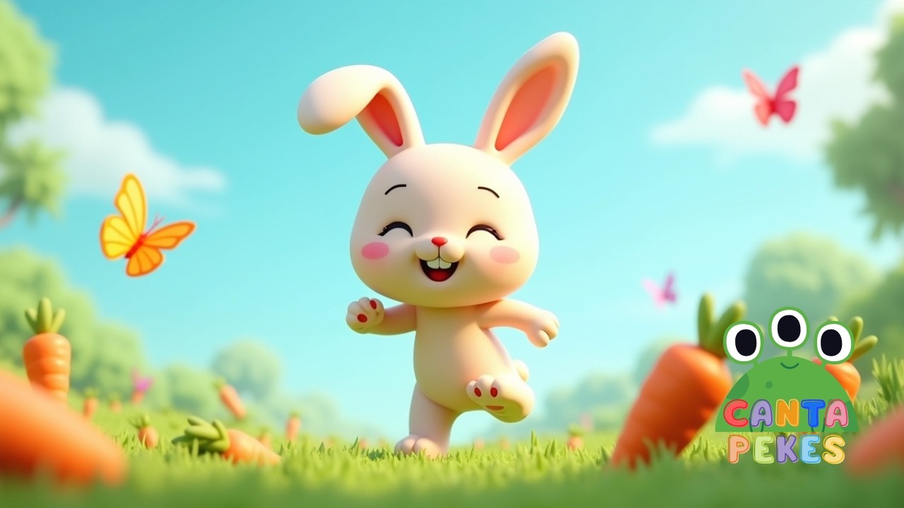 Hop Hop Coelhinho | Música Infantil Ativa para Crianças 👣🌈