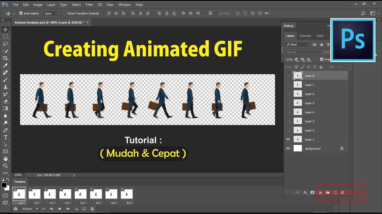  Cara  Mudah Membuat  Animasi  GIF  dengan  Photoshop CS6 YouTube