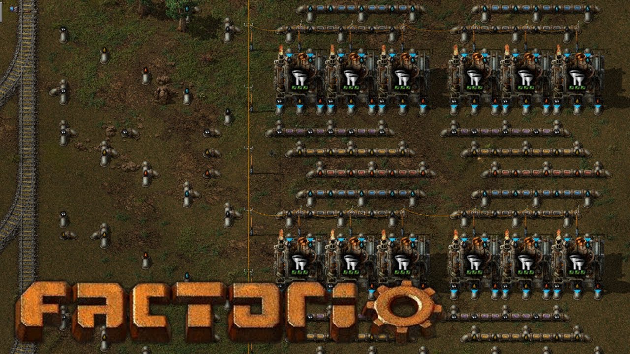 Factorio 原油精製ライン移設 ファクトリオ Youtube
