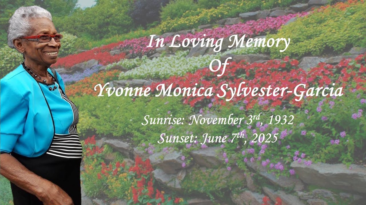 Funeral service for Yvonne Monica Sylvester Garcia - YouTube