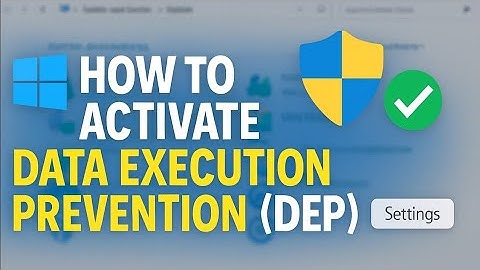 How to setting Data Execution Prevention on or off