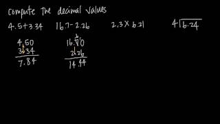 decimal arithmetic (KristaKingMath)