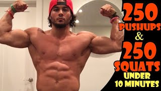 250 Pushups AND 250 Squats in 10 Minutes | Impossible EMOM | Eric Rivera