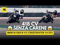 BMW M 1000 R VS. Ducati Streetfighter V4 SP2: 418 CV SENZA CARENE!