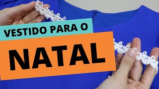 CUSTOMIZANDO VESTIDO FÁCIL PARA O NATAL