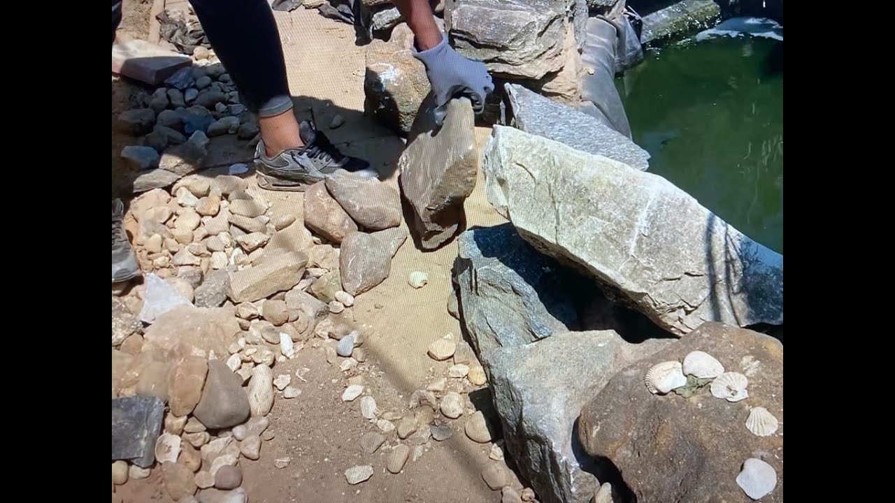 How to do landscaping with rocks on a budget.