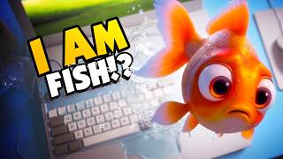 I AM FISH And I Escaped My FISH Tank! (Barely Breathing Demo) screenshot 4