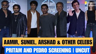 Aamir Khan, Suniel Shetty, Rajkumar Hirani, Anil, Sunil, Vaani & More At Pritam And Pedro Screening