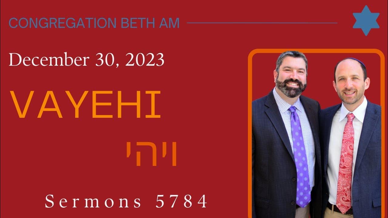 Congregation Beth Am Sermons December 30, 2024 YouTube